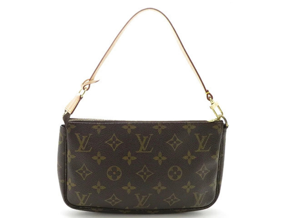 LOUIS VUITTON Bag Pouch Clutch handle Pochette Accessoires Monogram